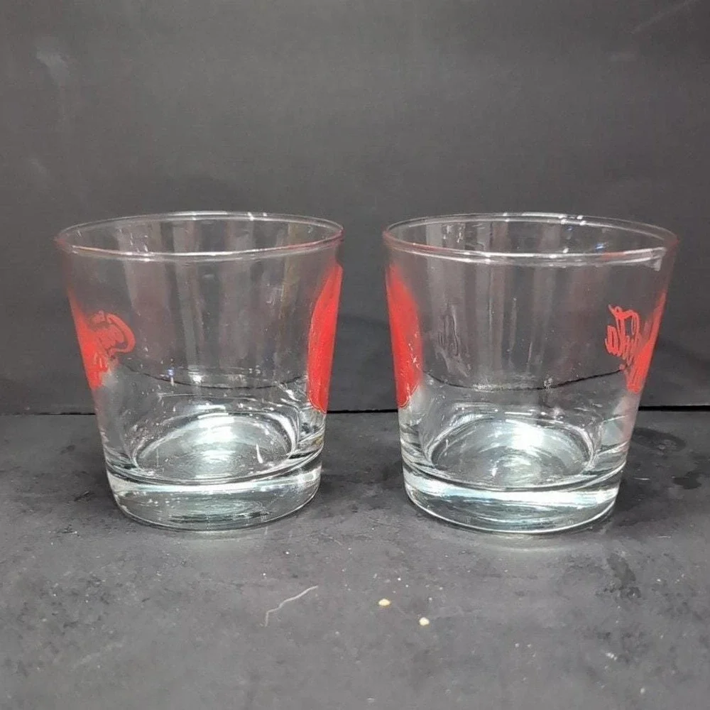 Coca Cola Toronto Police 1957 Drinking Tumblers, Set of 2, Replacement Glasses‎